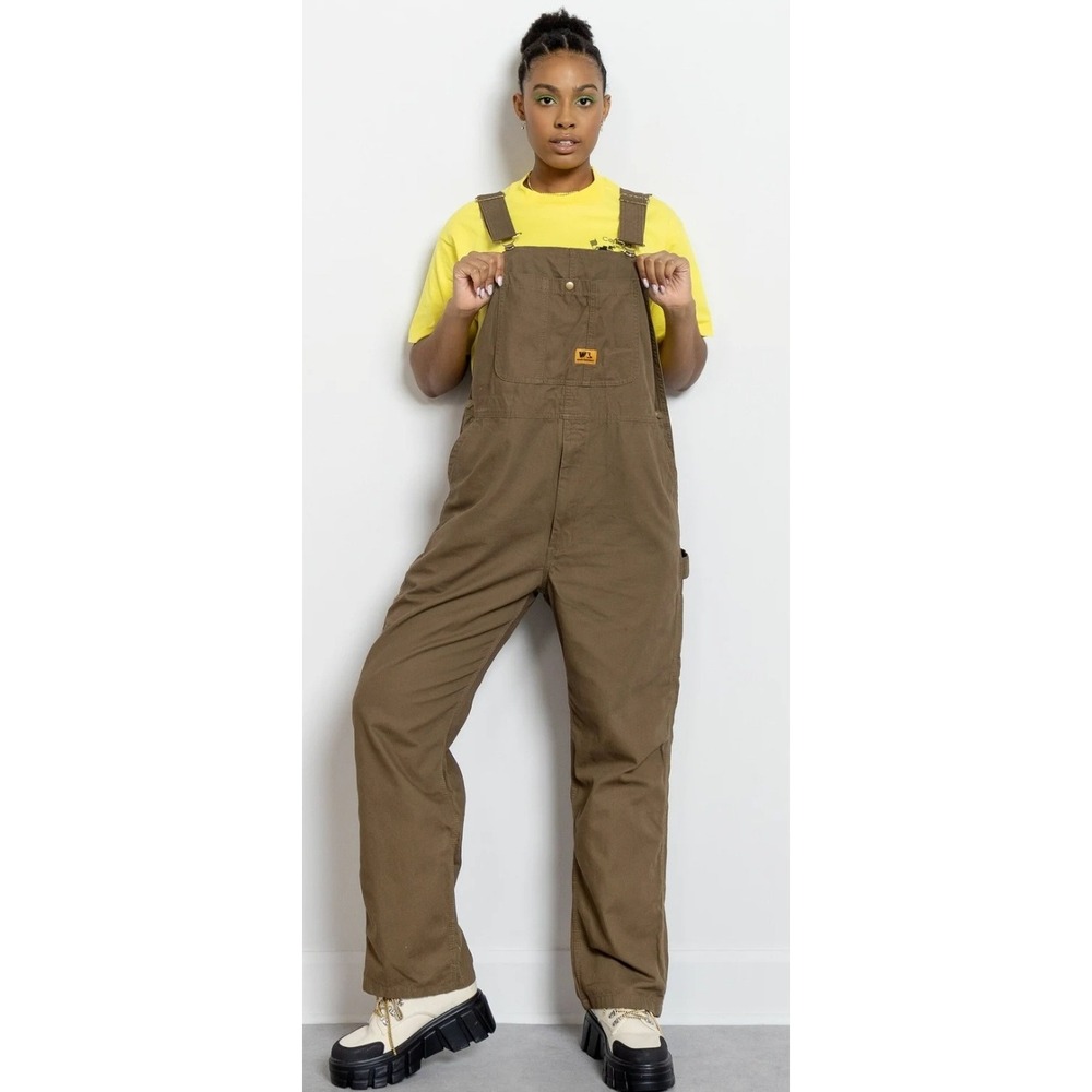 Walls Insulated Overalls 2XL unisex Brown Cotton Workwear‎ Bibs  Utility Pants